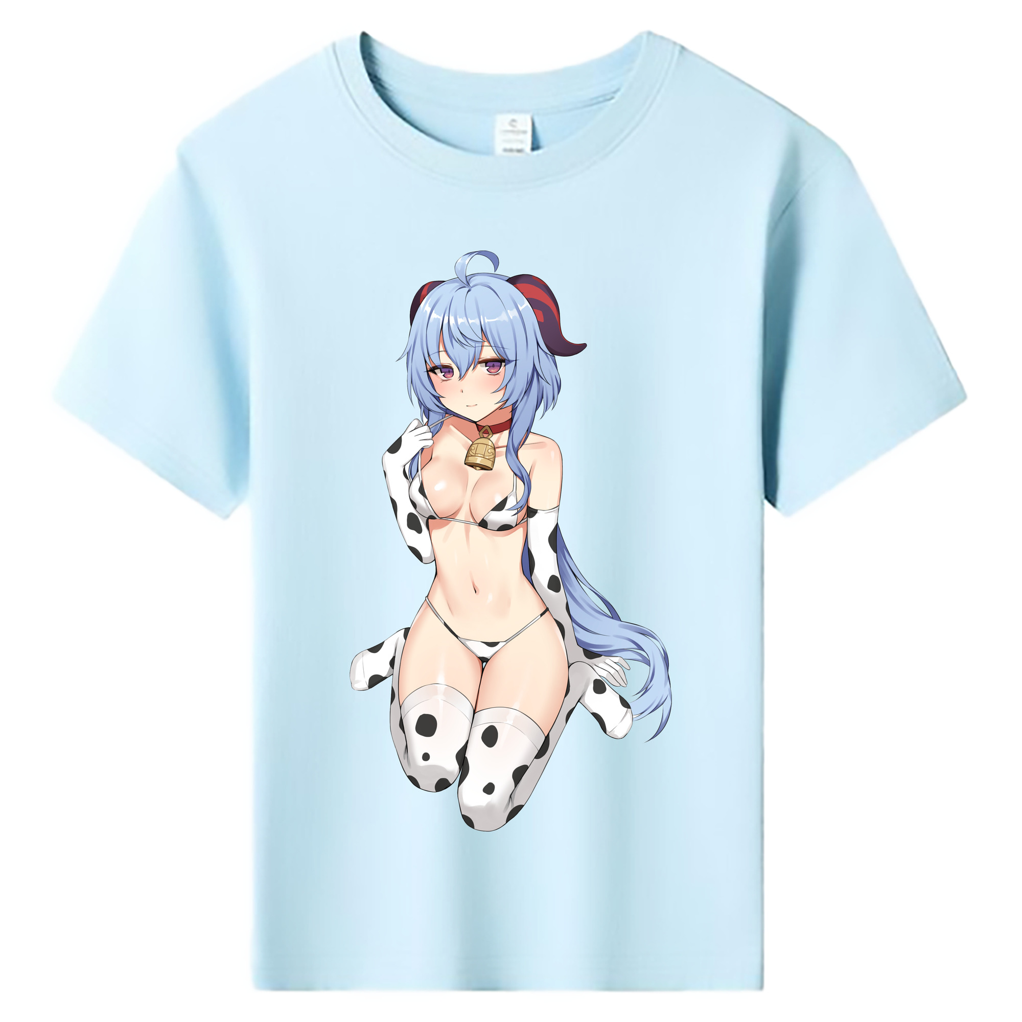 げんし神 甘雨 かんう genshin Ganyu 綿100％キッズTシャツ（フロントプリント）